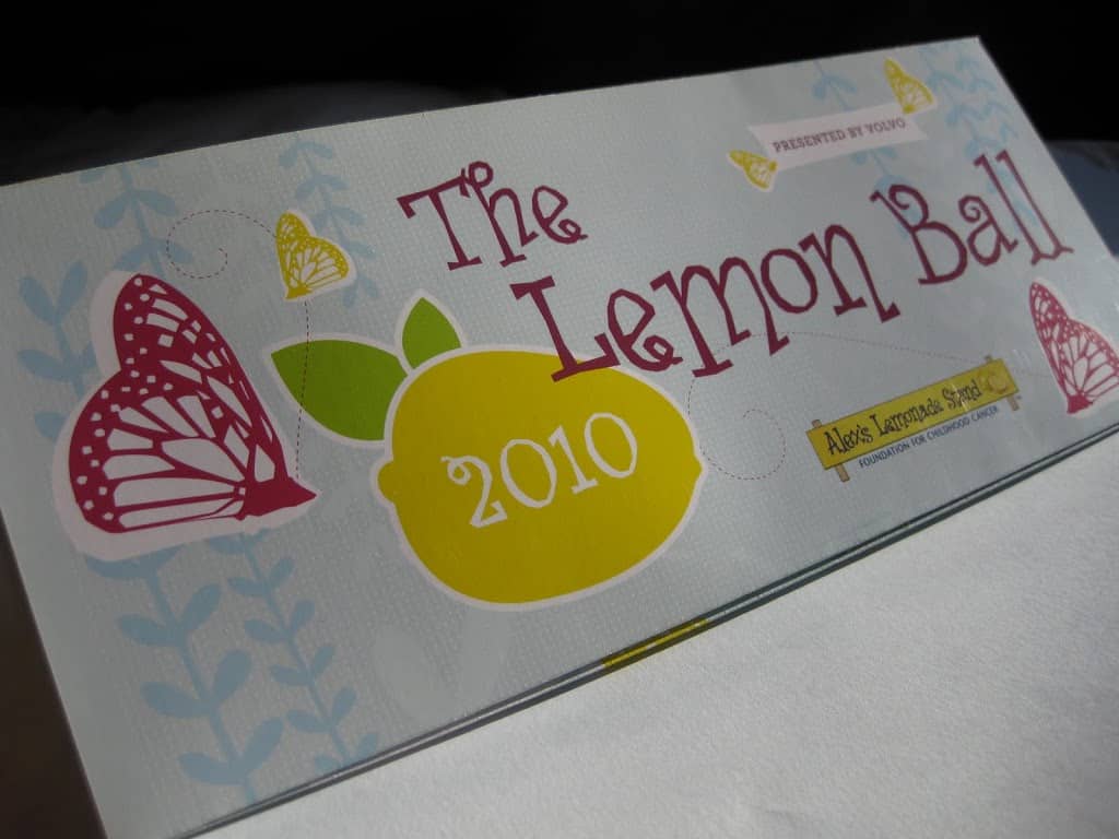 2010 lemon ball invitation.