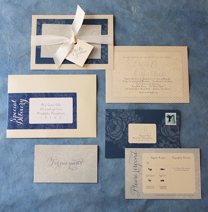 loveleigh-wedding-invitation-metallic-floral-stripe-blue-ivory-10