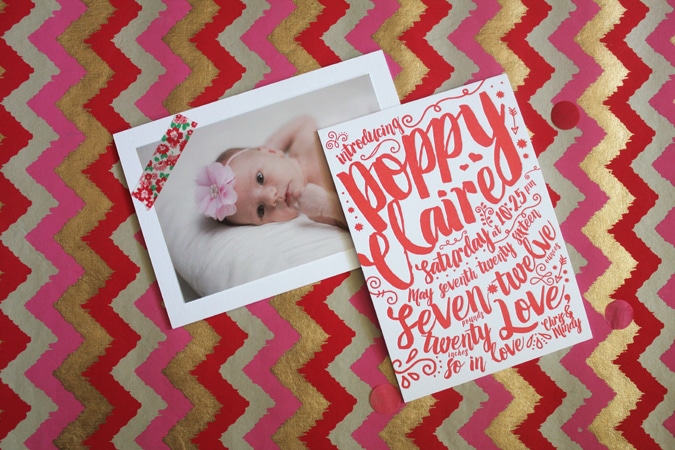 loveleigh-invitations-letterpress-photo-birth-announcement-handwritten-fonts-poppy-giant-confetti-8