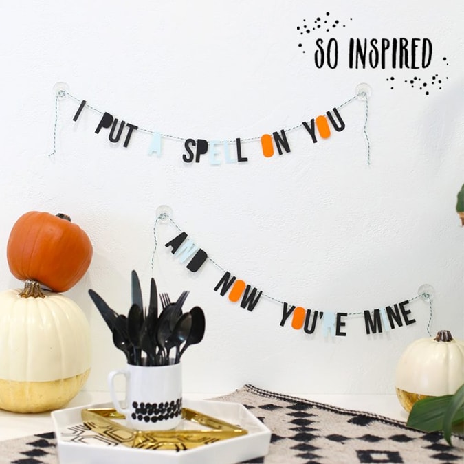 so inspired: halloween garland