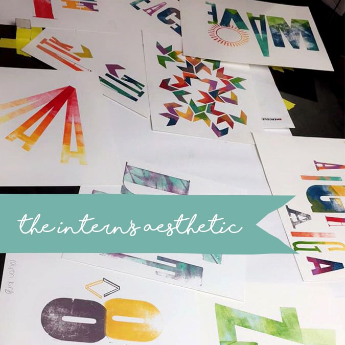 the intern's aesthetic: letterpress