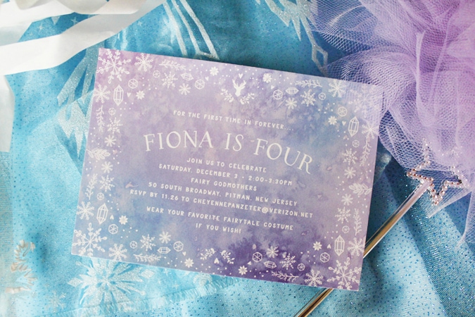 work wednesday: fiona's birthday invitation.