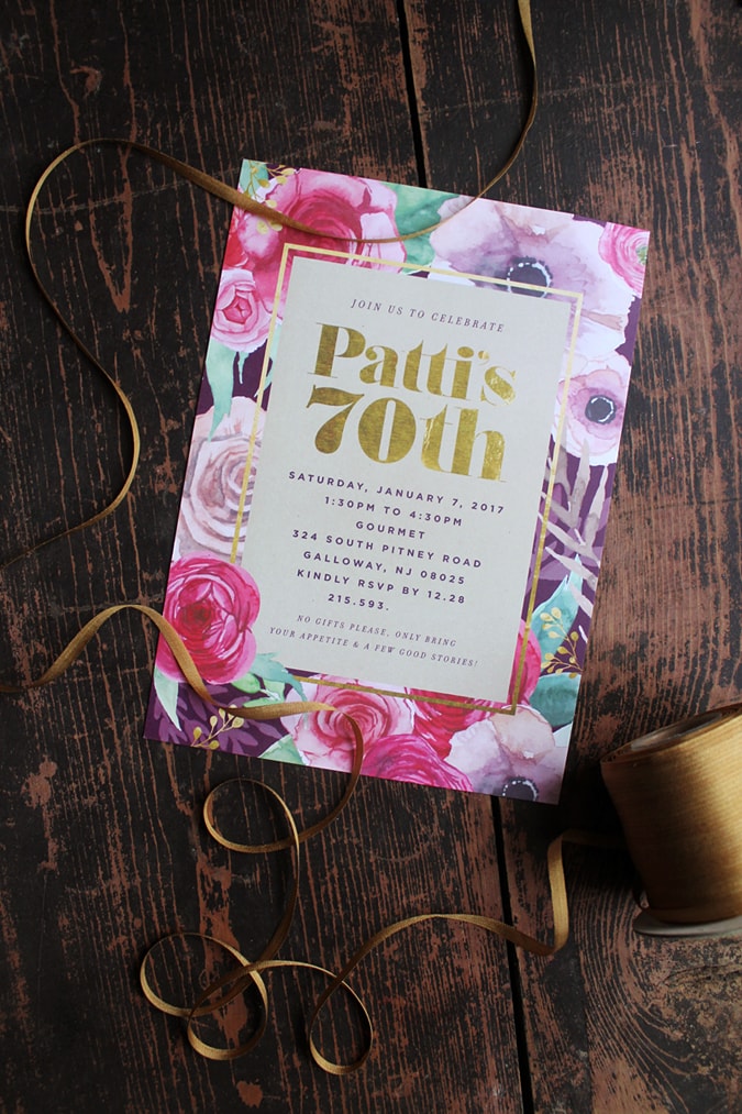 1-loveleigh-invitations-faux-gold-foil-watercolor-florals-70th-birthday-invite-1