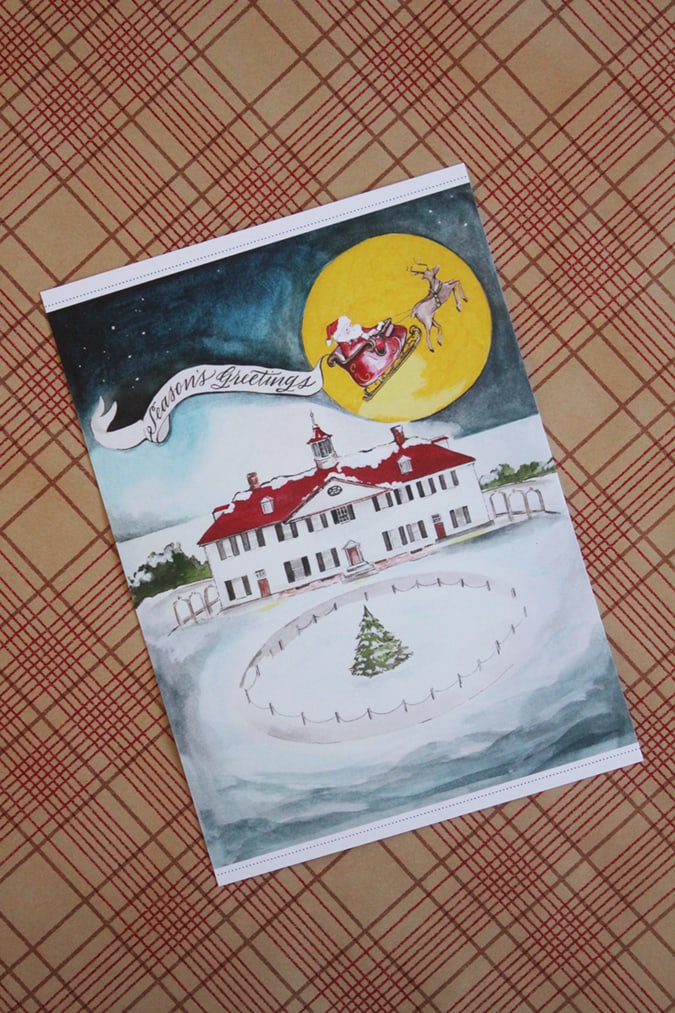 loveleigh-invitations-custom-illustration-holiday-card-mount-vernon-1B