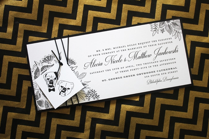 loveleigh-invitations-custom-wedding-invitation-suite-black-and-white-lace-formal-bulldogs-pocket-stacked-inserts-2
