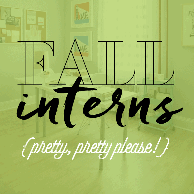 interns please!