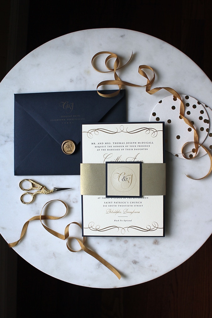 loveleigh-invitations-elegant-navy-letterpress-gold-foil-philadelphia-wedding-invitation-union-league-1