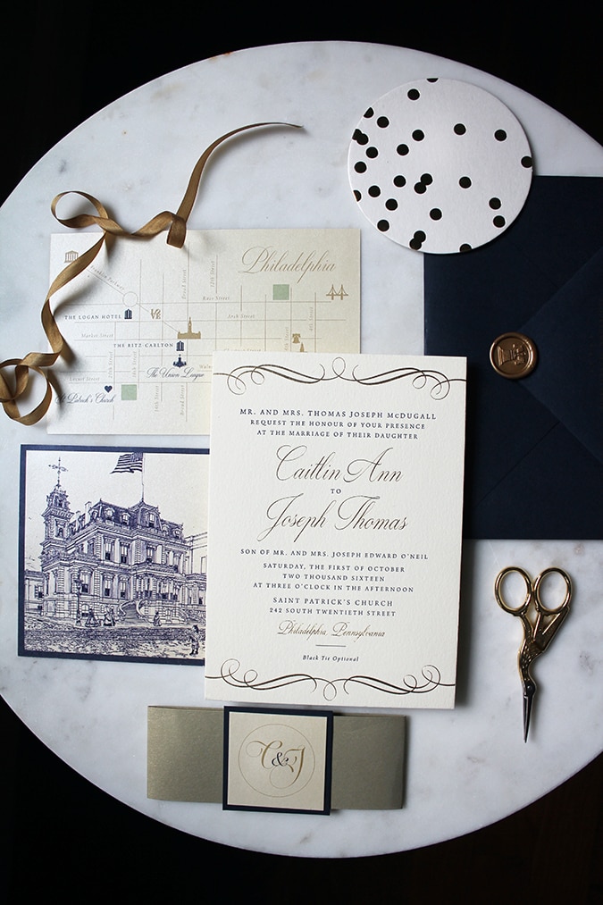 loveleigh-invitations-elegant-navy-letterpress-gold-foil-philadelphia-wedding-invitation-union-league-13
