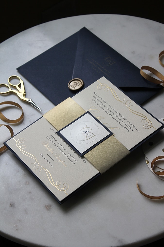 loveleigh-invitations-elegant-navy-letterpress-gold-foil-philadelphia-wedding-invitation-union-league-2