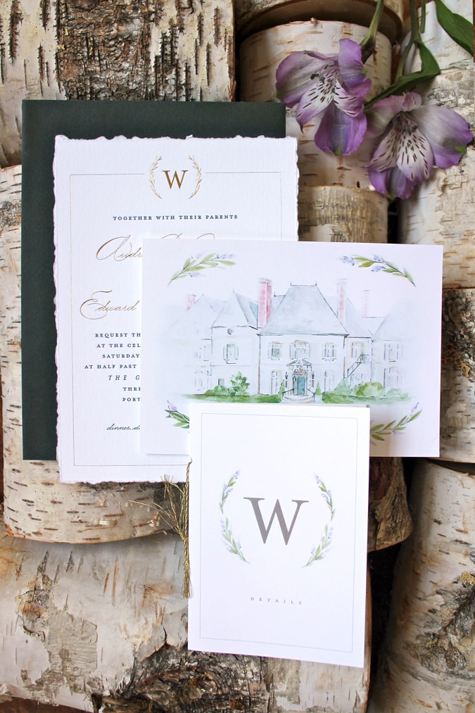 loveleigh-invitations-gold-foil-venue-illustration-wrap-wedding-invitation-1a