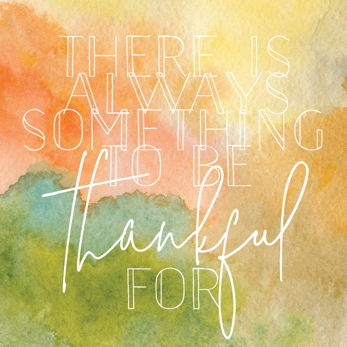 we are thankful.