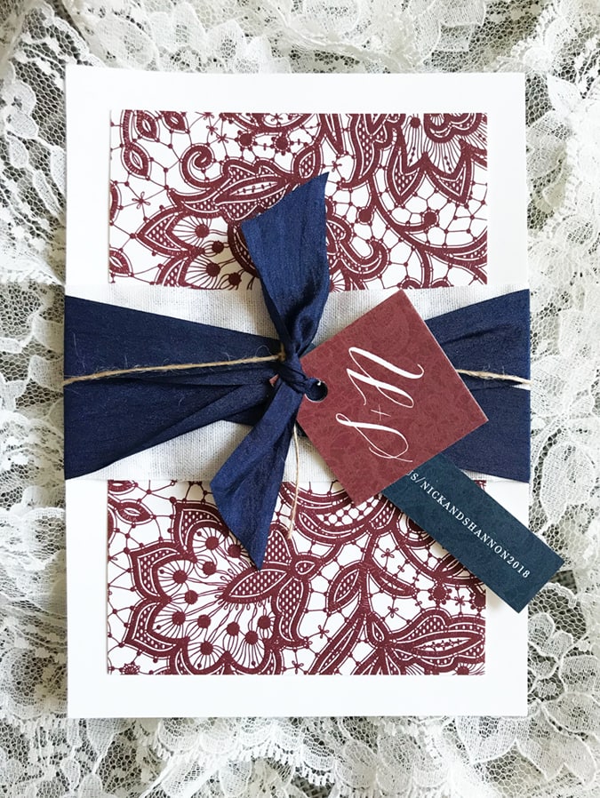 loveleigh-invitations-rustic-lace-navy-burgandy-letterpress-monogram-invitation-4
