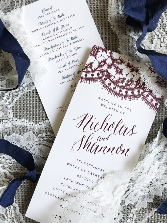 loveleigh-invitations-rustic-lace-navy-burgandy-wedding-program-11